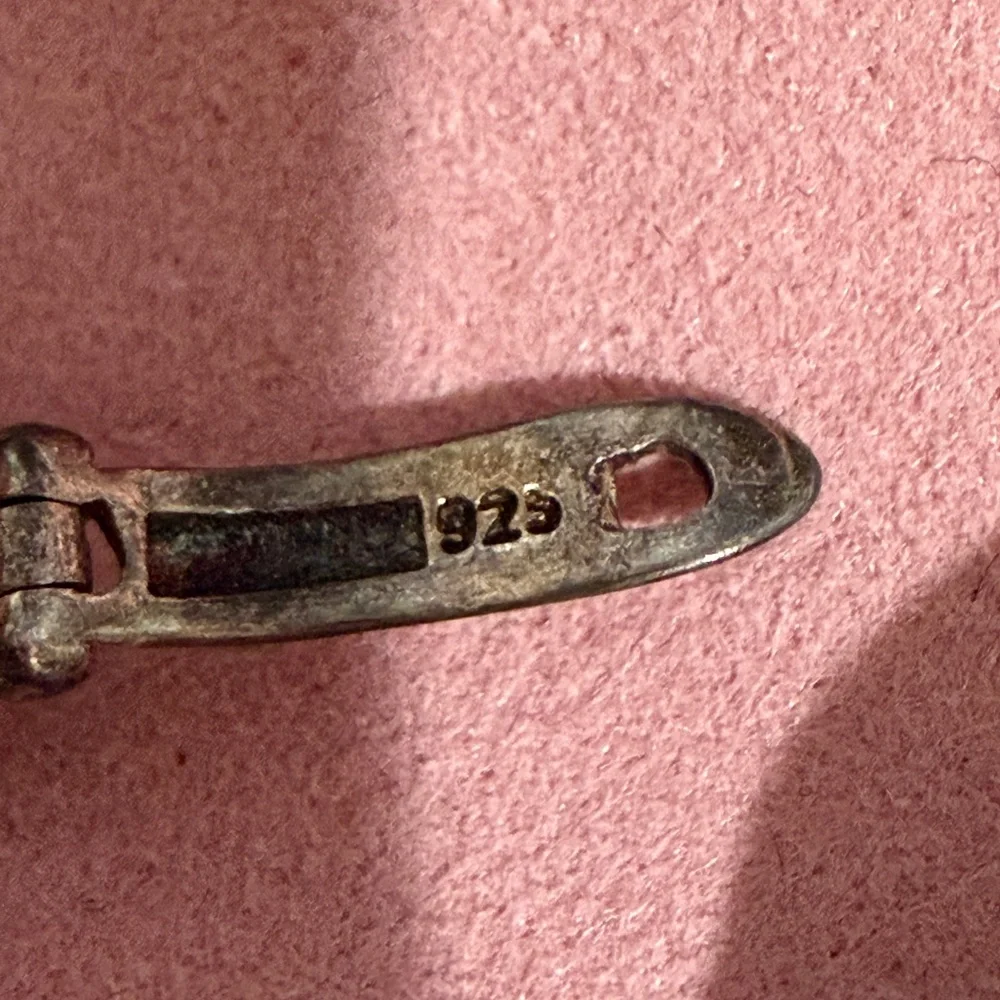 925 Sterling Silver Earrings with Flower Print - Picture 5 of 7